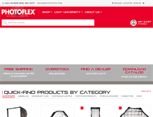 Tablet Screenshot of photoflex.com